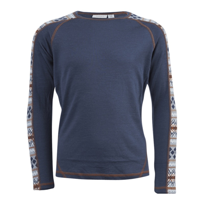 Willto Wool Ls Top Blue|116|122/128|134/140|146/152