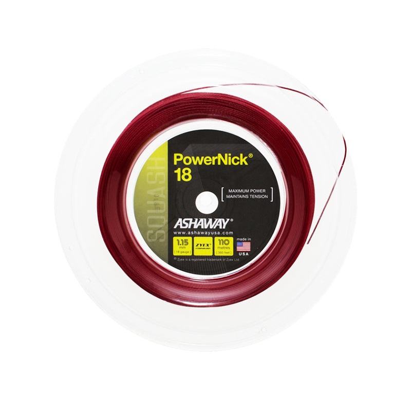 Ashaway PowerNick 18 1.15mm – Dark Red (+$32.00)
