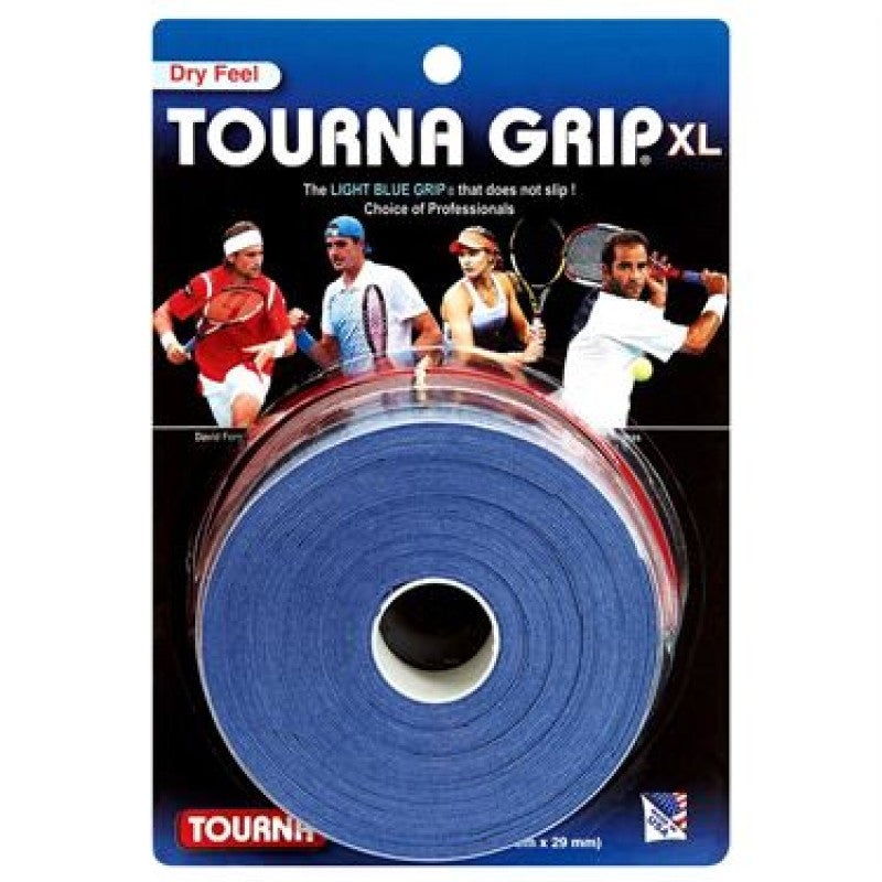 Tourna Grip XL Dry Feel 3 Overgrip Roll (3 Pack)