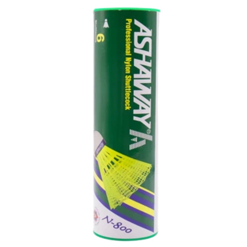Ashaway Nylon Shuttle N-800 White Slow (1 tube of 6)