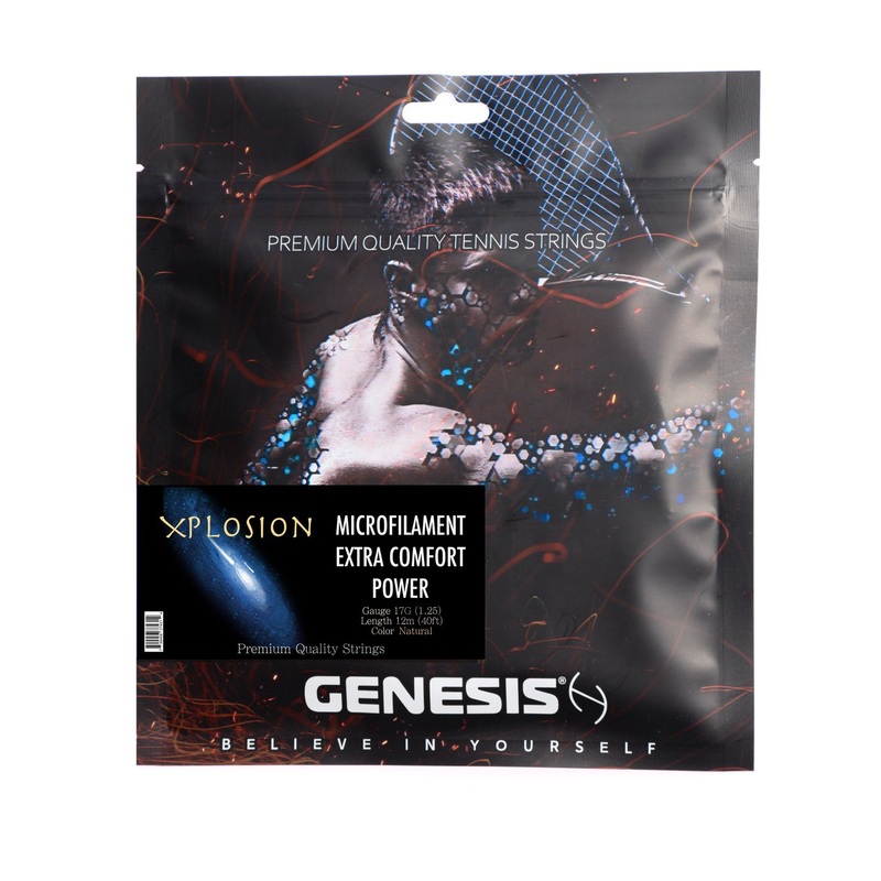 Genesis Xplosion 17 1.25mm Tennis String Pack (Natural) (String Only)