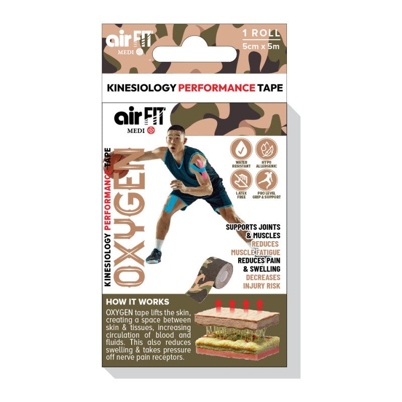 AirFIT Medi Oxygen Kinesiology Performance Tape (Camo Classic)
