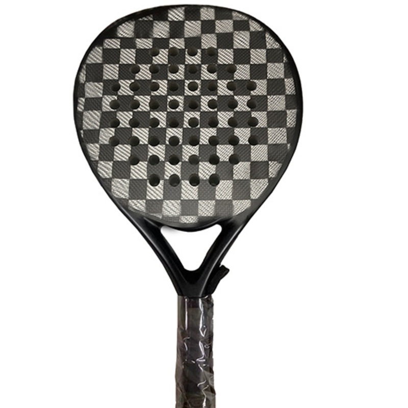 Custom Logo Light Weight High Quality PRO Fiberglass Carbon 3K 12K 18K Beach Tennis Rackets Padel Racket