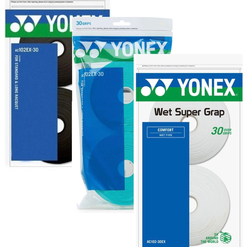 Yonex Super Grap Overgrip (Black / Mint / White) (30 pieces)