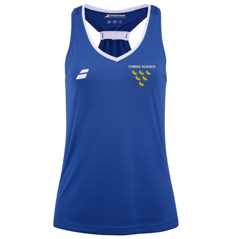 Tennis Sussex Girls Tank Top|Age 6/8|Age 8/10|Age 10/12|Age 12/14|Sodalite Blue