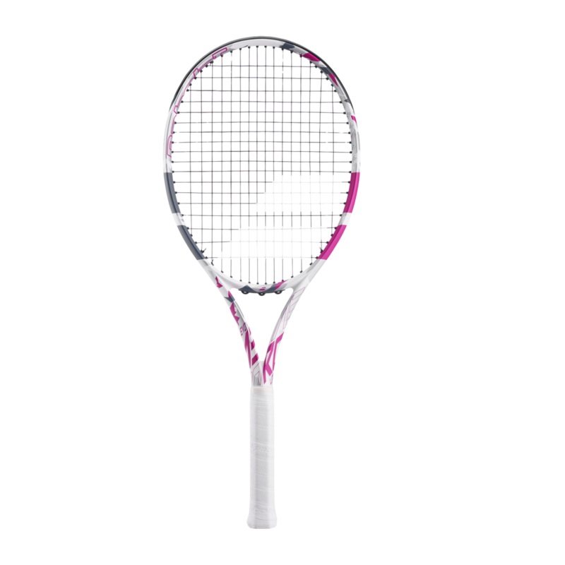 Babolat Evo Aero Lite 100in Tennis Racket 260g – Strung – Pink