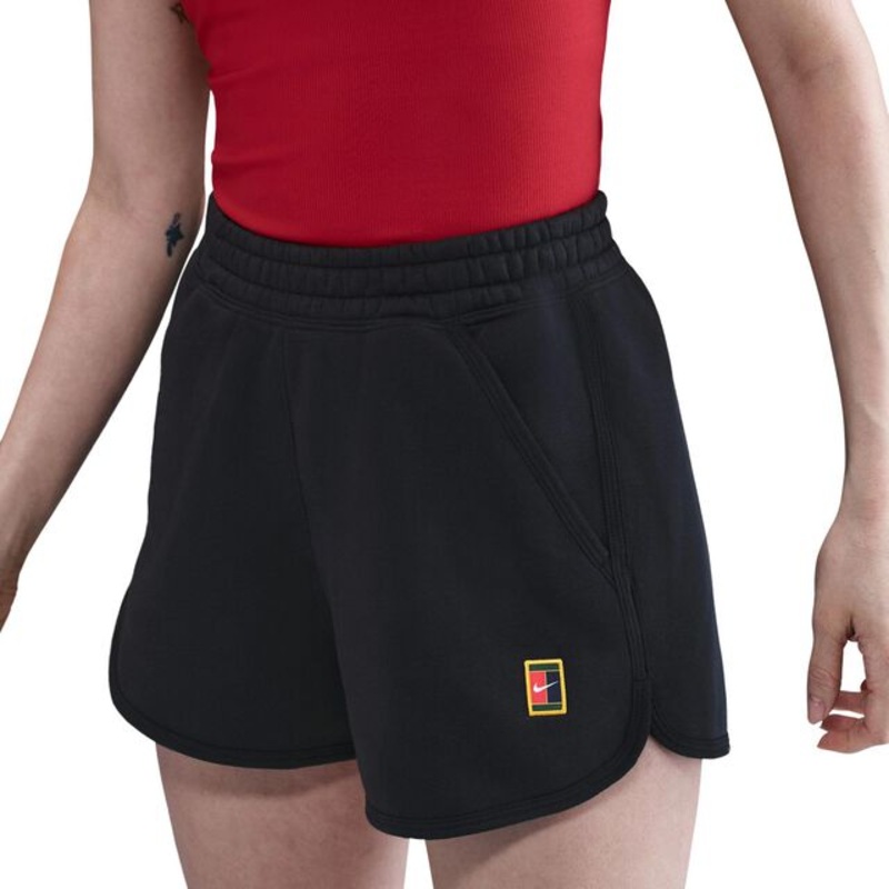 Court Heritage Fleece Mid Rise Shorts Women – Black