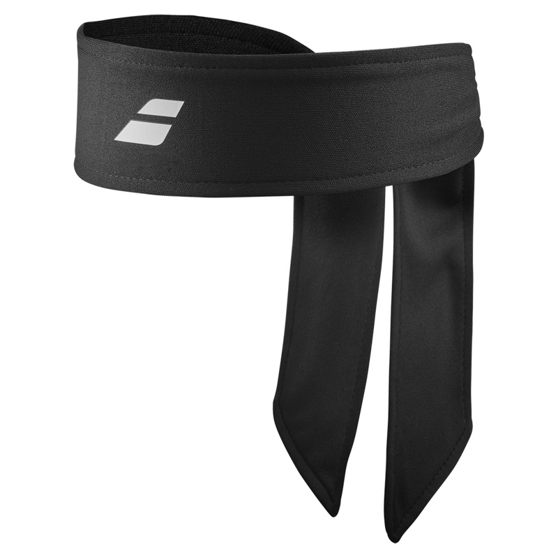 Babolat Tie Headband Black|Black|White