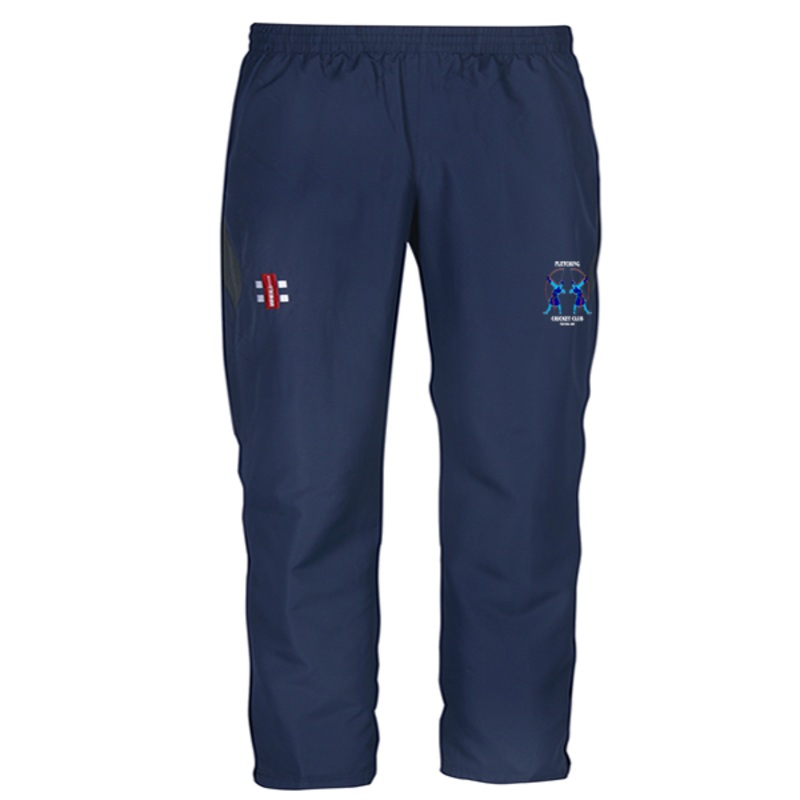 Fletching CC Track Trousers|5/6|7/8|9/10|11/12|XS|S|M|L|XL|XXL|XXXL|Navy