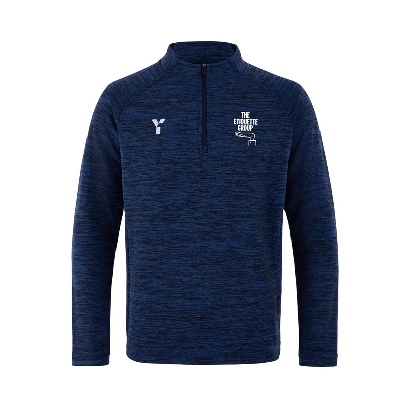 The Etiquette Group – Fugi Quarter Zip Unisex Navy Melange