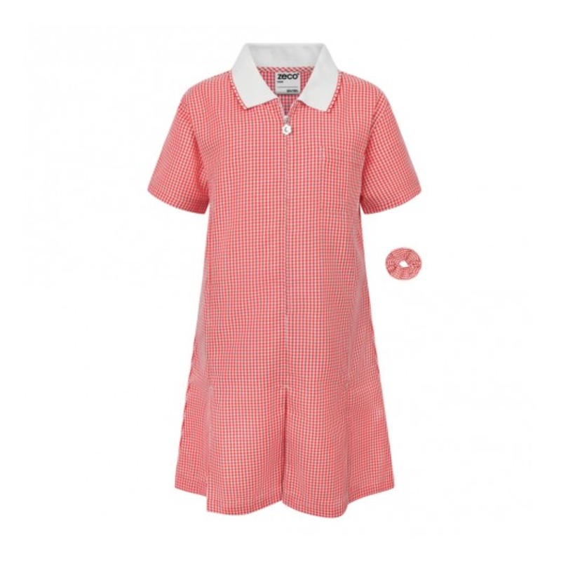 Zeco Gingham Dress (Red)|3/4|5/6|7/8|9/10|11/12|13|RED