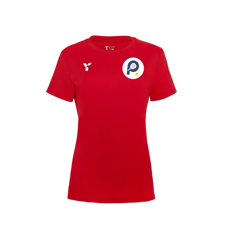 Padel4All Eastbourne – Short Sleeve Training Top Women’s Red