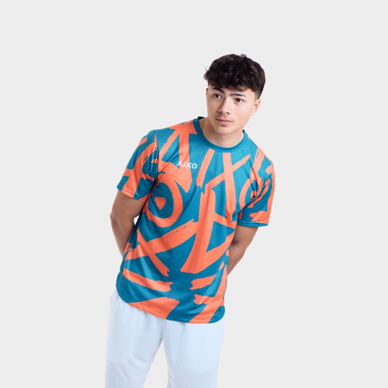 Aixo Tagged Mens T Shirt Teal|TEAL|XS|S|M|L|XL|XXL