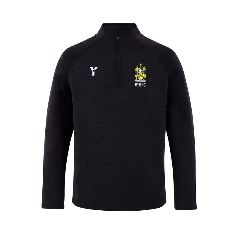 Wotton-under-Edge HC – Fugi Quarter Zip Unisex Black Melange