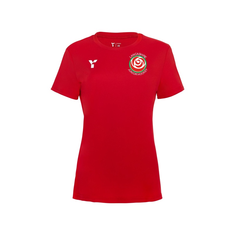 Lancashire Juniors – Short Sleeve Training Top Women’s Red