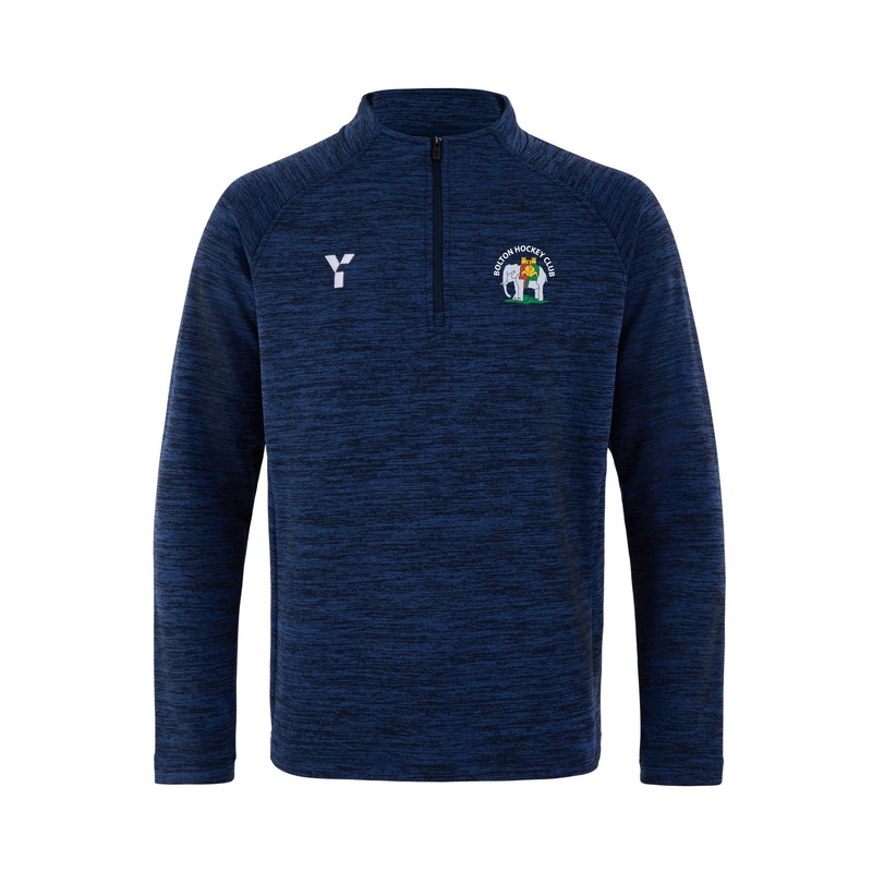 Bolton HC – Fugi Quarter Zip Unisex Navy Melange