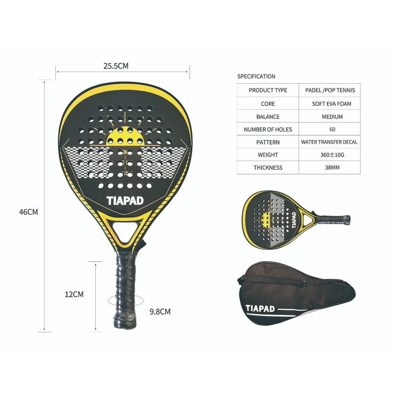 Round/Tear/Diamond Shape Padel Racket High Quality 3K/12K/18K Carbon Fiber Glass Fiber Padel Tennis Racket Palas De Padel