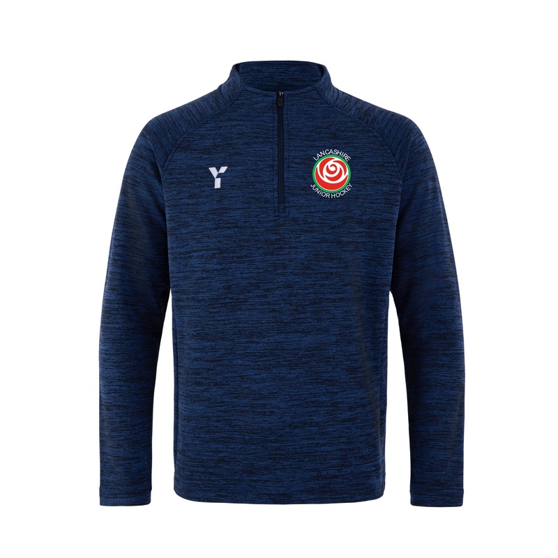 Lancashire Juniors – Fugi Quarter Zip Unisex Navy Melange