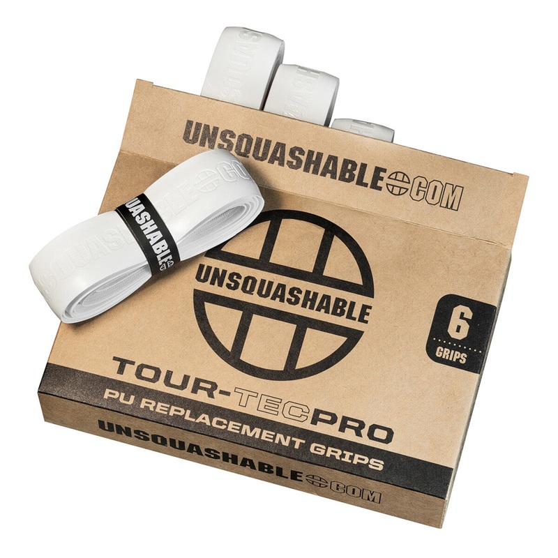 UNSQUASHABLE TOUR-TEC PRO PU Replacement Squash Grip – 6 Pack