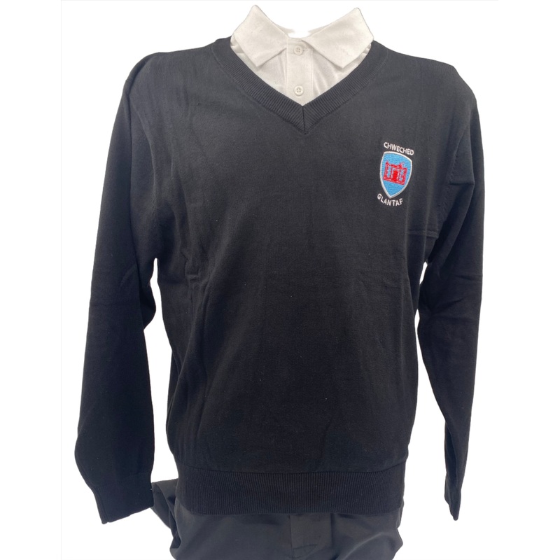 Ysgol Glantaf Sixth Form V Neck Sweatshirt
