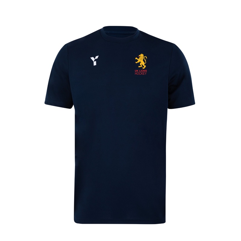 UK Lions HC – Junior Short Sleeve Training Top Unisex Navy