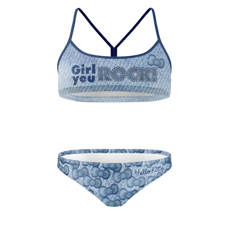 Bikini – Hello Kitty Denim|XXXS|XXS|XS|S|M|L