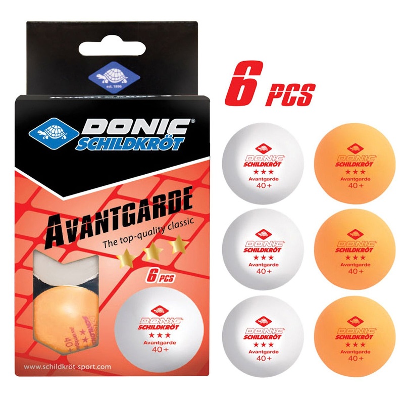 3-Star Avantgarde Poly 40+ Ball – 6 Pack M608533 WHITE/YELLOW