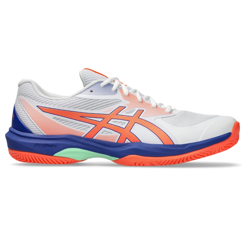 Asics Men’s Game FF Padel Shoes AW25 White Vivid Coral