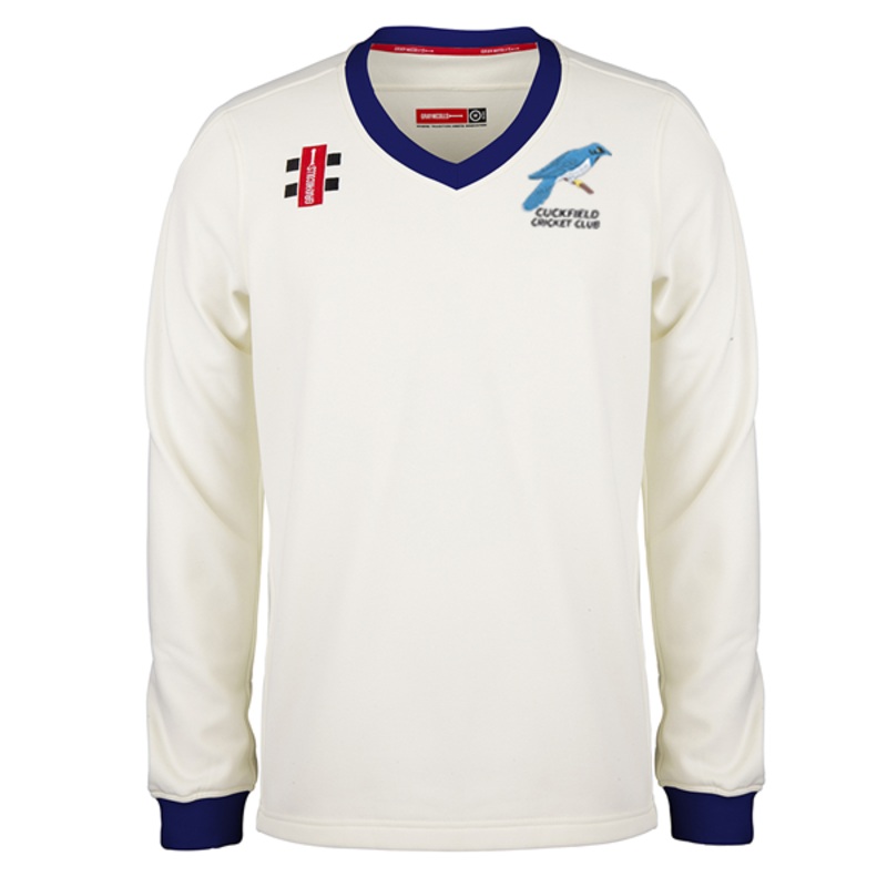 Cuckfield CC Sweater|Age 7/8|Age 9/10|Age 11/12|XS|S|M|L|XL|XXL|Navy Trim