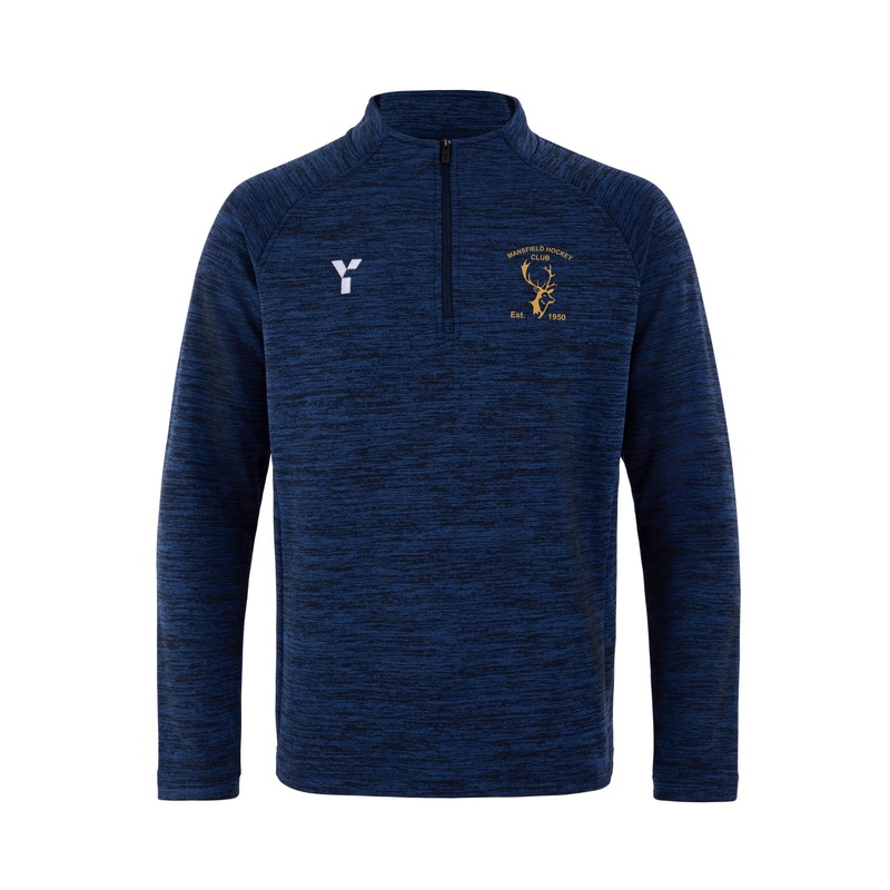 Mansfield HC – Fugi Quarter Zip Unisex Navy Melange