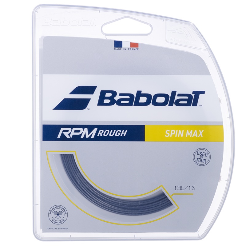 Babolat RPM Rough 1.25mm/12M Tennis String – Dark Grey