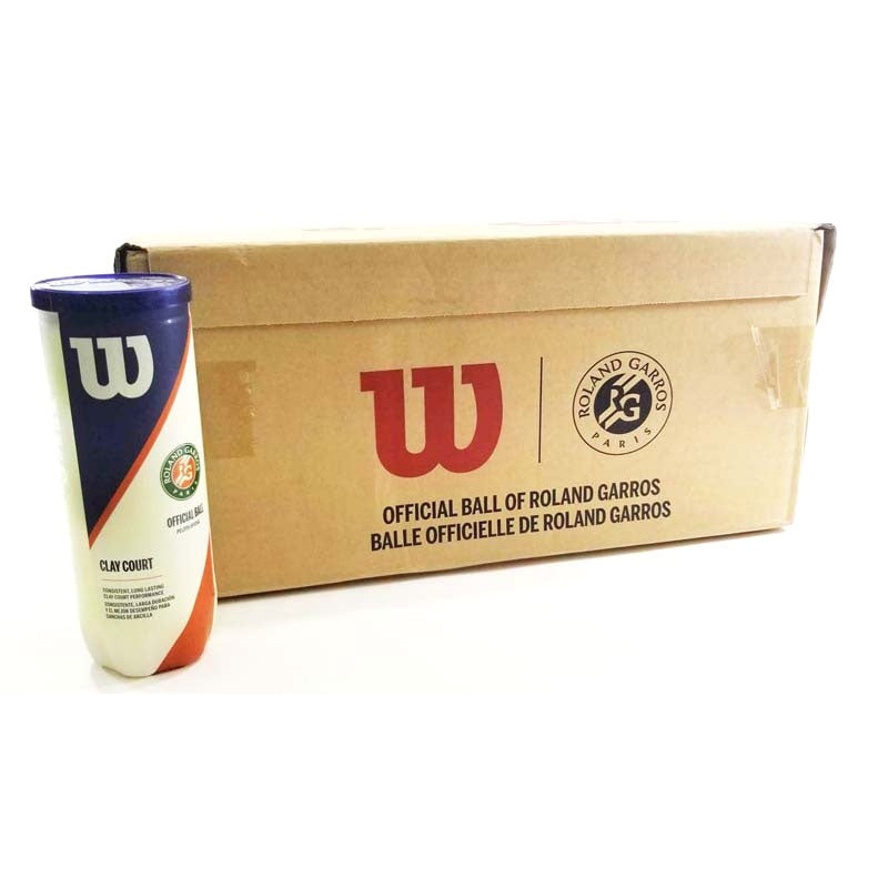 Wilson balls Roland Garros Clay Court Case (24 cans of 3)