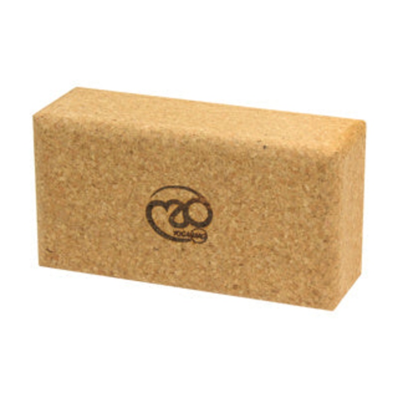 Yoga-Mad Cork Yoga Brick|Cork Brown|One Size