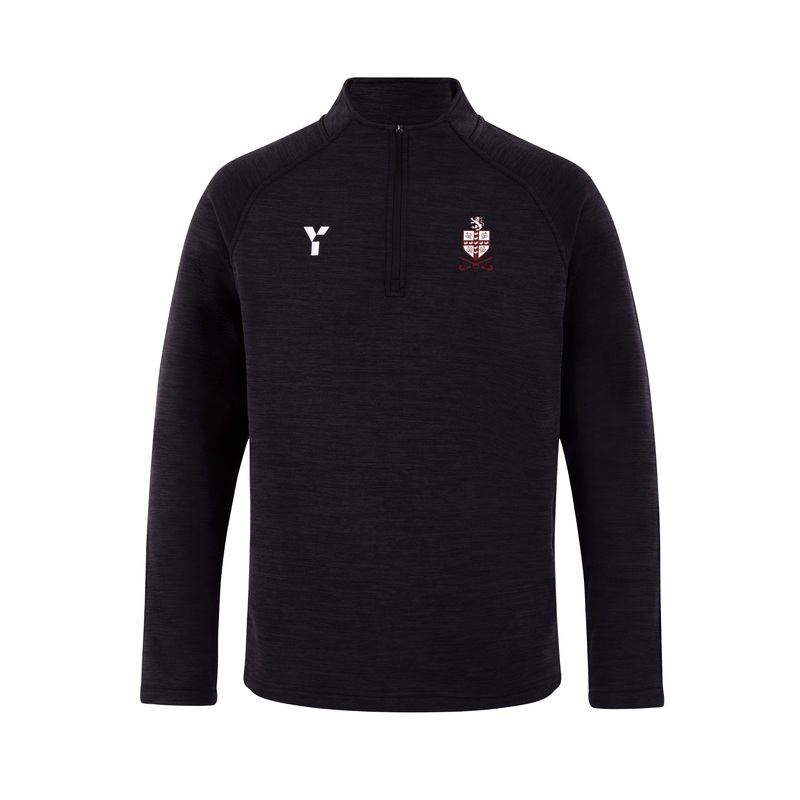 Crawley HC – Fugi Quarter Zip Unisex Black Melange