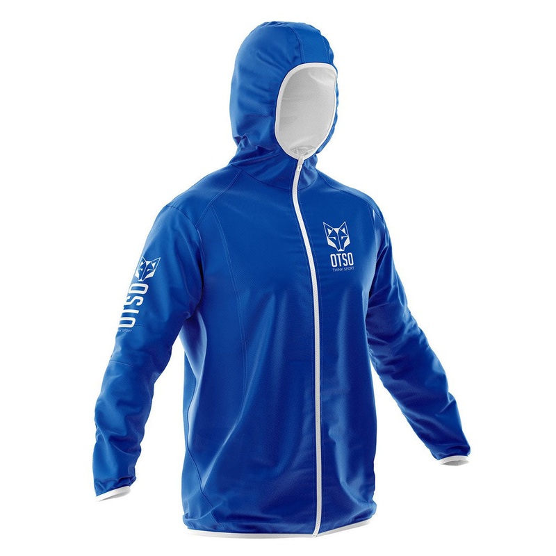 Waterproof Jacket – Electric Blue & White