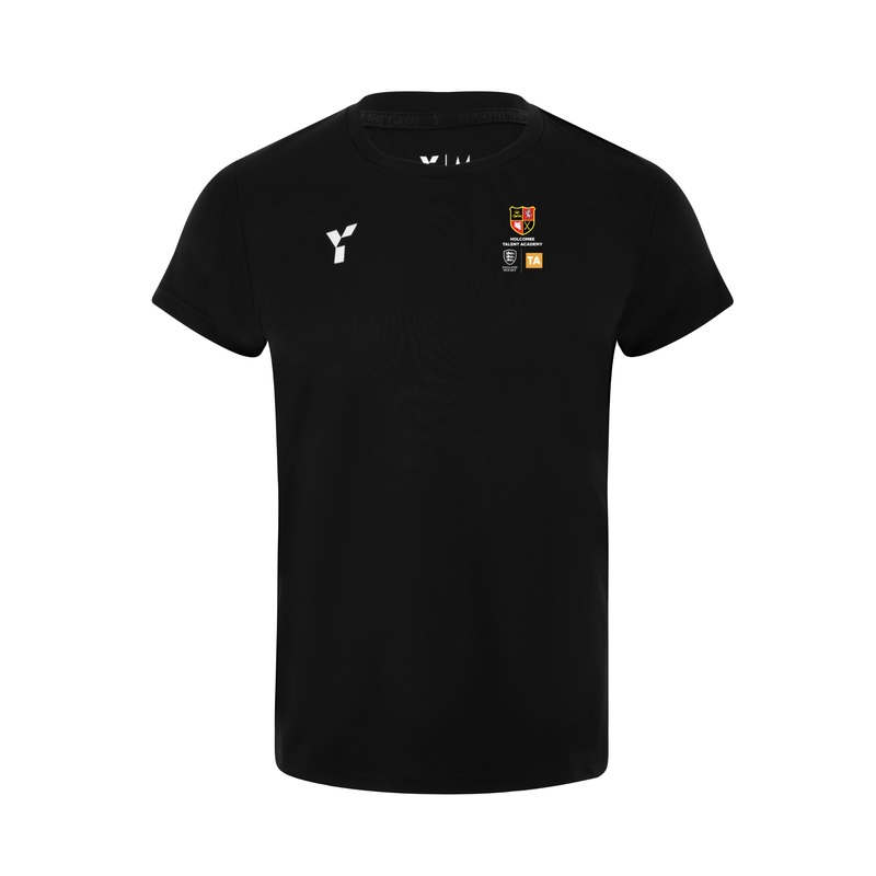 Holcombe TA – Junior Short Sleeve Training Top Unisex Black