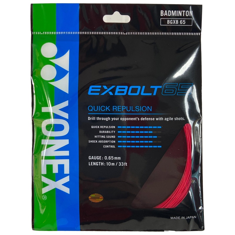 Yonex BG Exbolt 65 10m Red