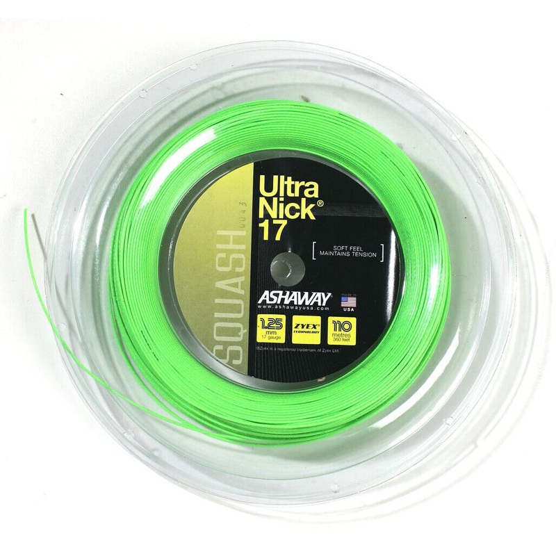 Ashaway UltraNick 17 Squash String – 110m Reel