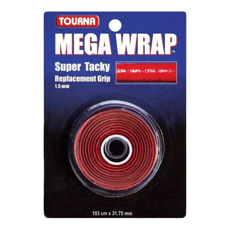 Tourna MEGA WRAP overgrip|Negro|Blanco|Rojo|Azul|Bandera de USA