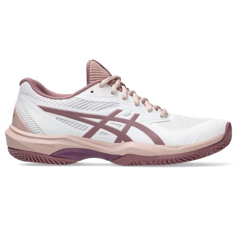 Asics Women’s Game FF Padel Shoes SS25 White Purple Oxide