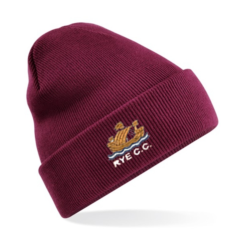 Rye CC Cuffed Beanie|Burgundy