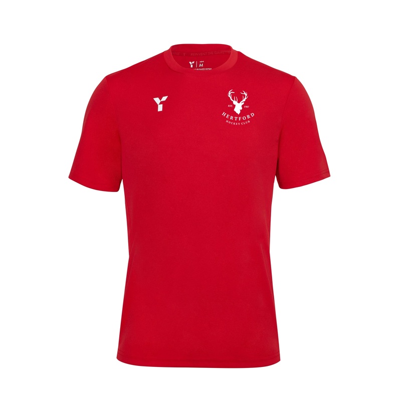 Hertford HC – Junior Short Sleeve Training Top Unisex Red