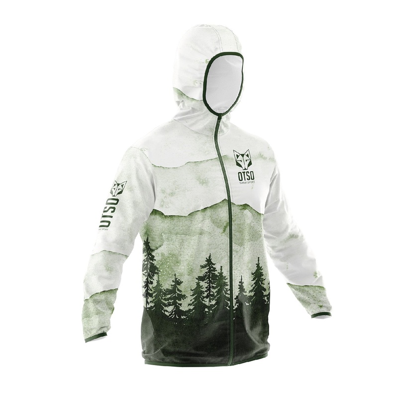 Unisex Running Jacket – Green Forest